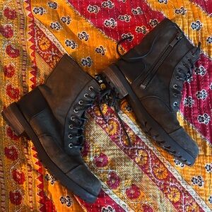 Brown Suede Sheepskin Lined UGG Boots